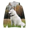 Erkek Hoodies 2023 Güzel Köpek 3d Erkekler/Kadın Moda Hayvan Hoodie Sweatshirt Günlük Streetshirt Komik Çocuk Giyim