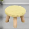 Krzesło obejmują otoman podnóżek okrągły stołek elastyczna obudowa podnóżka do salonu na stałe pokrywę kolorów
