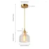 Lampes suspendues LukLoy Moderne Verre Lumières Bar Suspension Lampe De Chevet Abat-Jour Plafond Cuisine Lumière Led