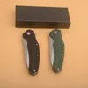 G0115 Coltello chiudibile Flipper 8Cr14Mov Lama Tanto Point satinata G10 con manico in acciaio inossidabile Cuscinetto a sfera Coltelli tascabili EDC ad apertura rapida Guan