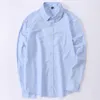 Men's Casual Shirts GREVOL 2023 Men Solid Business Long Sleeve Turn-down Collar Cotton Male Slim Fit Designs