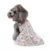 犬のアパレルドレス犬用のかわいい花のペット猫居心地の良い夏の子犬のスカート服愛のチワワの服