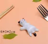 Table Decoration Accessories Ceramic Cute Cat Chopsticks Rest Rack Dinner Spoon Stand Knife Fork Holder Kitchen Home XB1