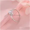 Cluster Ringe Trend 2021 Mode einstellbare Größe Niedlicher Teufel Ring Silber 925 Zirkon Charm Schmuck Süße Party Mädchen Geschenke Drop Lieferung Dhxtn