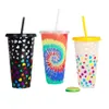 Tasses 24oz / 710 ml Noël Halloween tasse colorchanging water tasse de changage à fruit tèle de fruit pp