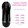 Sex Toy Massager 21cm manlig Masturbator vibrator verklig vaginal för män 18 penispump utvidgning glans suger sexleksaker erotiska produkter