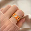 Cluster Rings Fashion Korean Style Flower Wreath For Women Punk Trendy Vintage Plum Blossom Ring Small Enamel Couple Drop Delivery Je Dh8Hd