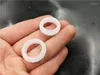 Cluster Rings Natural Hetian White Jade Jewelry Gemstone Band Ring Stones For Women Men Jewellery Stone