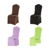 Chair Covers Solid Colors Wedding Ers Comfortable Simple Style Elastic Force Seat Er El Decorations Supplies Mti Color 6 4Gx C Rw Dr Otqjw