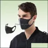 Tasarımcı Maskeleri Unisex Yüz Maske Ağız Nefes Vae Vae Üç Nsional Siyah Solunum Earloop Yeniden Kullanılabilir Toz Geçirmez 6 98mh Uu Drop de OTPHP