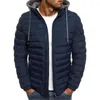 Hommes vers le bas ZOGAA veste d'hiver hommes à capuche manteau casual vestes à glissière Parka vêtements chauds Streetwear vêtements pour