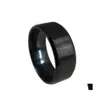 Cluster Rings Juchao Ring Men Stainless Steel Black Jewelry Anillo De La Bague Anel Drop Delivery Dhyvd