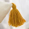 Pillow Tassels Cover 45x45cm/30x50cm Yellow Tufted Boho Style Home Decoration For Living Room Sofa Couch Bedroom