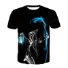 Heren t shirts horror t-shirt leuk 3D shirt schedel o-hals zwarte tops zomer mode korte mouw punkstijl streetwear