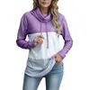 Hoodies للسيدات أزياء الأكمام الطويلة بلوك بلوك أعلى السيدات غير الرسمية للتسوق اليومية Wear1