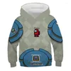 Men's Hoodies Fashion Trend Girl Children's 3D Digital Printing Video Our Game Classic Character Print Pullover Winter