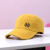 Ball Caps Doit 2 To 8 Years Spring Children Baseball Cap Boys Girls Solid M Letters Summer Snapback Adjustable Kid Hip Hop Hat Sun Cap1