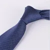 Bow Ties Mens Plaid Polyester For Men Neckwear Business Wedding 8 Cm Shinny Grooms Necktie Suit Shirt