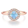 Clusterringen Sommen Dazzling Fire Opal Ring for Women 925 Sterling Sier Resiverable Opals Wedding Engagement Sieraden Vrouw Drop Dh7CT Dh7CT