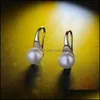 Dangle Chandelier Pearl Earrings For Women Freshwater 8Mm Drop Earring Fashion Wedding Accessories Real Tibetan Sier 925 Delivery J Dh0Qm