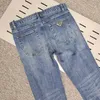 Nya mäns stretch jeans lyx varumärke design casual smala raka byxor