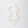 Catene Toconaexquisite Pearl Stone Cipcant Collana per donne Simple Chain Choker in lega Metal Wedding Collar Wholesale 21159 21159