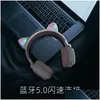 Party Favor Étudiants Mignon Oreilles De Chat Portant Sans Fil Dessin Animé Bluetooth Jeu Casque Mobile Téléphone Explosion Esports En Stock Xu Drop D Dhigu