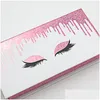 False Eyelashes Wholesale Magnetic Eye Lash Box Selling Package For 8Mm30Mm Fl Strip 3D 5D 6D 100 Real Mink Lashes Drop Delivery Hea Dhl2Z