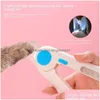 Dog Grooming Pet Supplies Cleaning Led Light Antiblood Position Cat Nail Piercing Device Scissors Inventory Wholesale Drop Delivery Dhrup