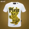 Hombres lisos Alto Phillip Plein Philipps Philipps Camiseta Diseñador Diseñador Pleins Camisetas Diseñador Hombres Pp Camisetas Hop Hip Clásica Marca BEAR Ropa Rhi s