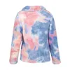 Women's Fur & Faux Winter Women High Quality Coat Tie-Dye Print Luxury Loose Lapel OverCoat Thick Warm Female Plush Coats