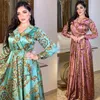 Etnische kleding Eid Mubarak Abaya Dubai Turkije Satijn Moslimjurk Vrouwen Arabisch Marokkaanse kaftan Elegante dame Islamitische 2023 Djellaba Femme