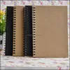 Anteckningar tomma handgjorda vintage Kraft Paper Sheet Sketch Book for School Student Sing Notebook 2 8JC2 B Drop Delivery Office Busines OTWJC