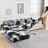 Couvre-chaise Sofa Protector Protector Elastic Slipver Corner Couvercle en forme de L nécessite deux pièces Géométrique