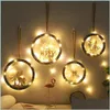 Decorazioni natalizie Decorazione alce Ciondolo per la casa di Natale Appeso Ins Alce in legno Regali caldi Drop Delivery Garden Festive Party Supplie Dh1Pu