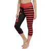 Pantalon femme Pilates bisous rayures imprimé legging femme saint valentin course à pied pour