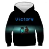 Heren Hoodies Fashion Trend Girl Children's 3D Digital Printing Video Our Game Classic Character Print Pullover Winter