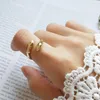 Wedding Rings Sweet Hugging Romantic Love Elegant Stacking Finger Silver Color Adjustable For Women Fashion Trendy Jewelry