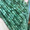 Cuentas de piedra natural Aventurina verde 5,5 6 mm Forma de disco Fila DIY Fabricación de joyas Collar Pulsera