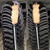 Peruca de onda profunda solta renda frontal peruana remy perucas de cabelo humano para mulheres pré -arrancadas frontal cacheado reto