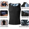 Men's Body Shapers Men's Zipper Neoprene Sauna Vest Weight Loss Suit Shirt Workout Top Sweat Slimming With