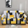 Chair Covers Magic Geometry Print Spandex Sofa Slipcover Plaid Stretch All-inclusive Cover Elastic L-shape Corner Couch For Pets