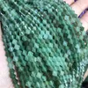 Cuentas de piedra natural Aventurina verde 5,5 6 mm Forma de disco Fila DIY Fabricación de joyas Collar Pulsera