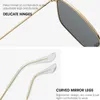 Gafas de sol 2023 Vintage moda mujer cuadrado UV400 marco de Metal gafas de sol Retro Anti-UV gafas CM350