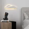 Muurlampen moderne witte led lamp woonkamer achtergrond el aisle verlichting Noordse ontwerper eenvoudig 90-260V