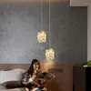Pendelleuchten LED-Kristallleuchten für Esstisch Schlafzimmer Nachttischbeleuchtung Moderne einfache Inneneinrichtung Gangkorridor suspendiert