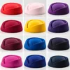 Berets Solid Color Vrouwelijke stewardeant hoed Sweet Business Uniform Live Show Women Beret Caps Hats Air Hostess Cosplay