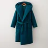 Trenchs de femmes manteaux 2023 femmes veste d'hiver manteau élégant épais chaud peluche longue parka femme imperméable à l'eau extérieure