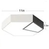 Plafondlampen Noordse creatieve eenvoudige 24W 11-inch LED-spoelbevelverlichtingsarmatuur geometrisch gevormd voor de woonkamerlamp