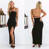 Casual Dresses Bodycon Summer Dress Women Maxi Sexy Backless Off Shoulder 2023 Party Long Slit Bandage Club Wear